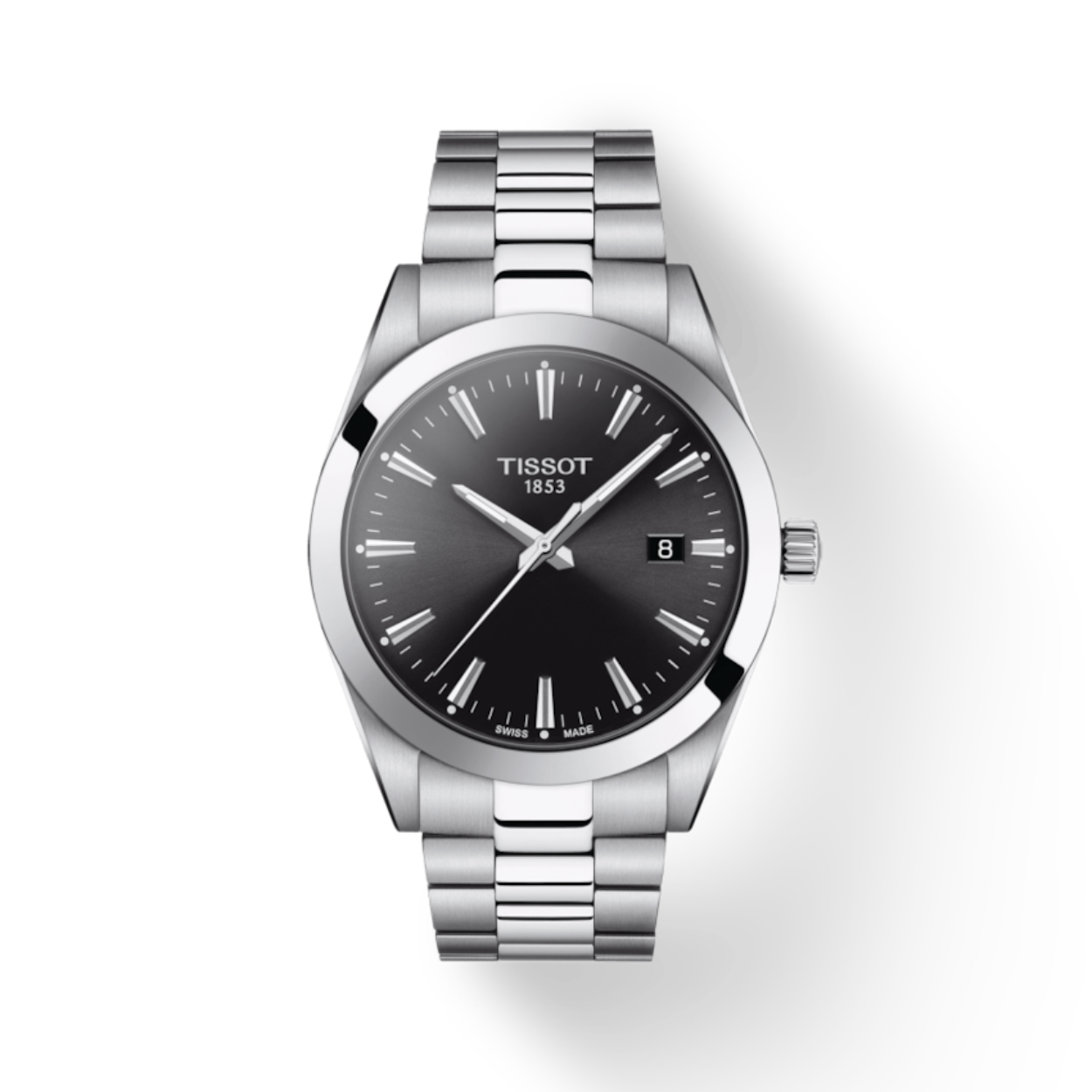 De Tissot Gentleman is een multifunctioneel horloge, dat onder alle omstandigheden zowel ergonomisch als stijlvol is. Het kan evengoed worden gedragen in een kantooromgeving, waar conventionele kledingvoorschriften gelden, als in het weekend, waar het horloge prima samengaat met vrijetijdsactiviteiten. Als onderdeel van het leven van de moderne, actieve man, wordt de Tissot Gentleman de perfecte metgezel voor elke dag, elke gelegenheid en elke stijl.