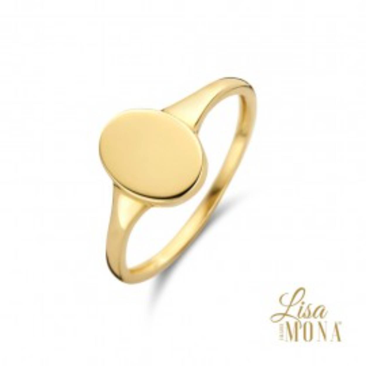 Lisa Mona zegelring 14k 