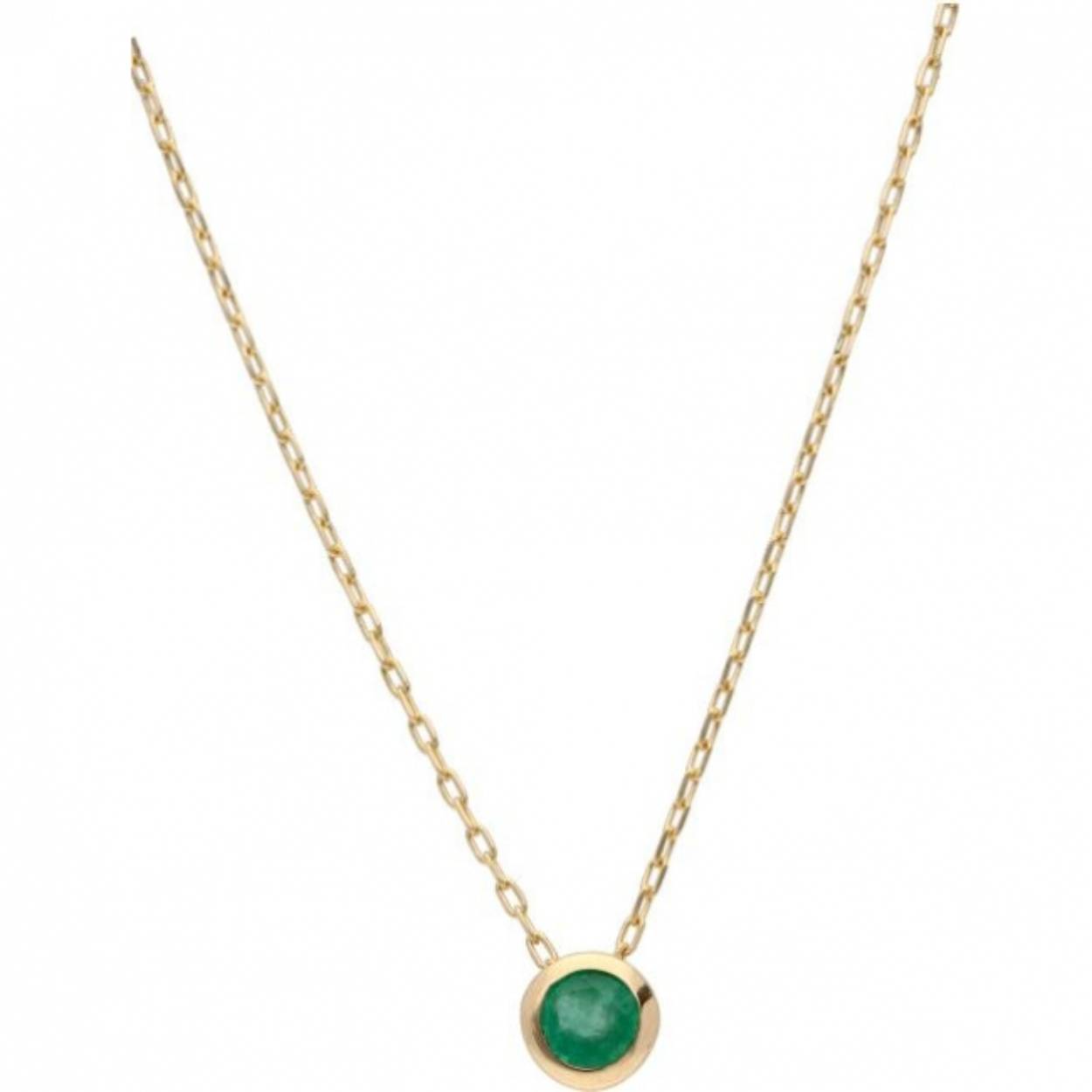 Swing Jewels Gouden Collier Smaragd Mei