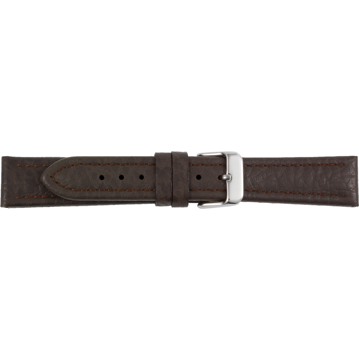 Horlogeband bruin olifantenprint 22mm