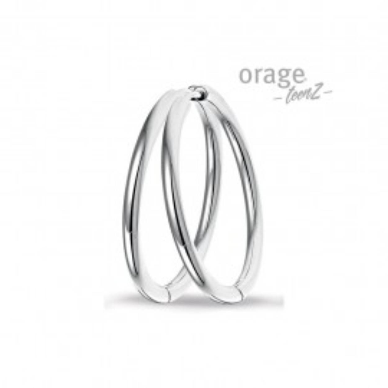 Orage Teenz creolen staal 30mm