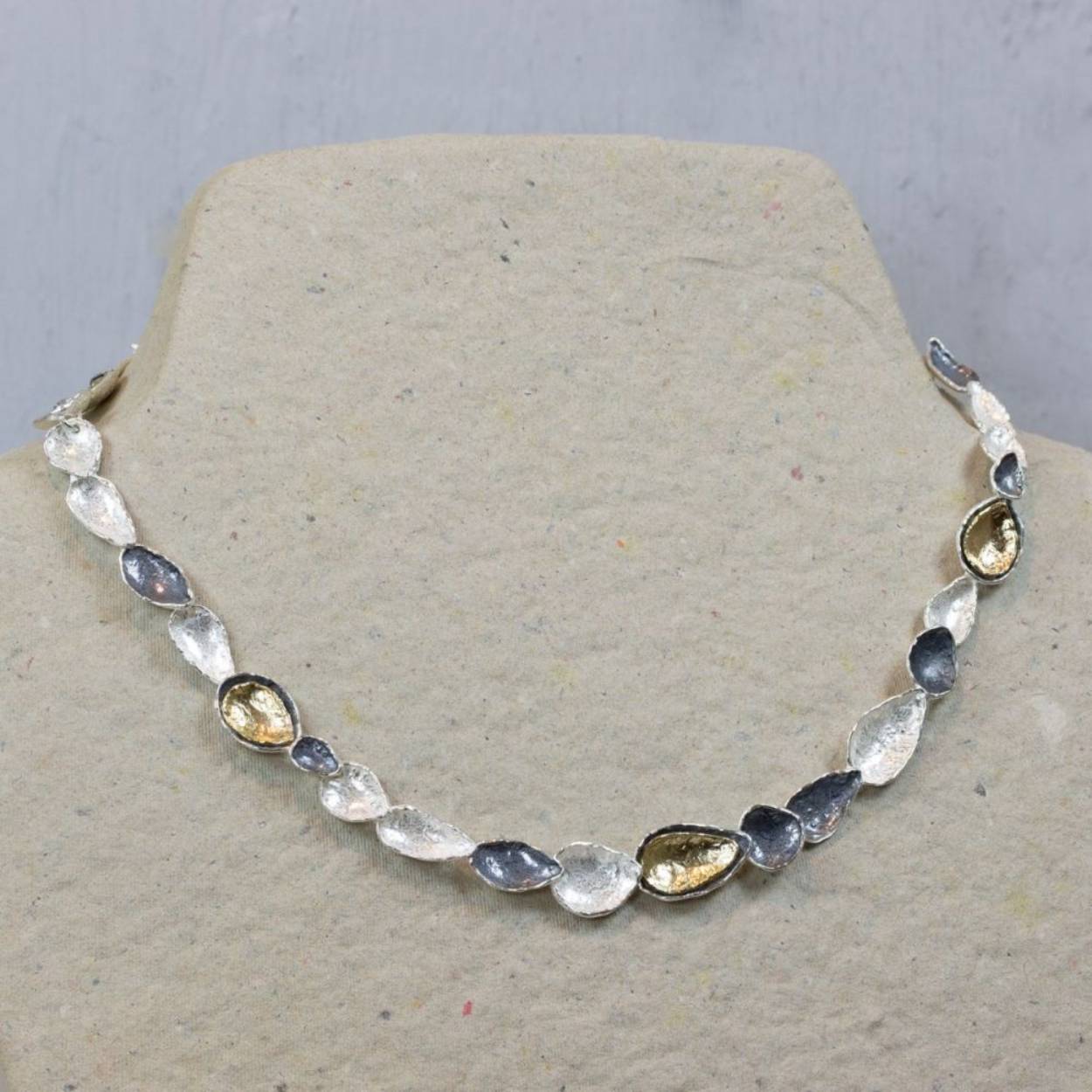 Jeh Jewels collier zilver, oxy, verguld