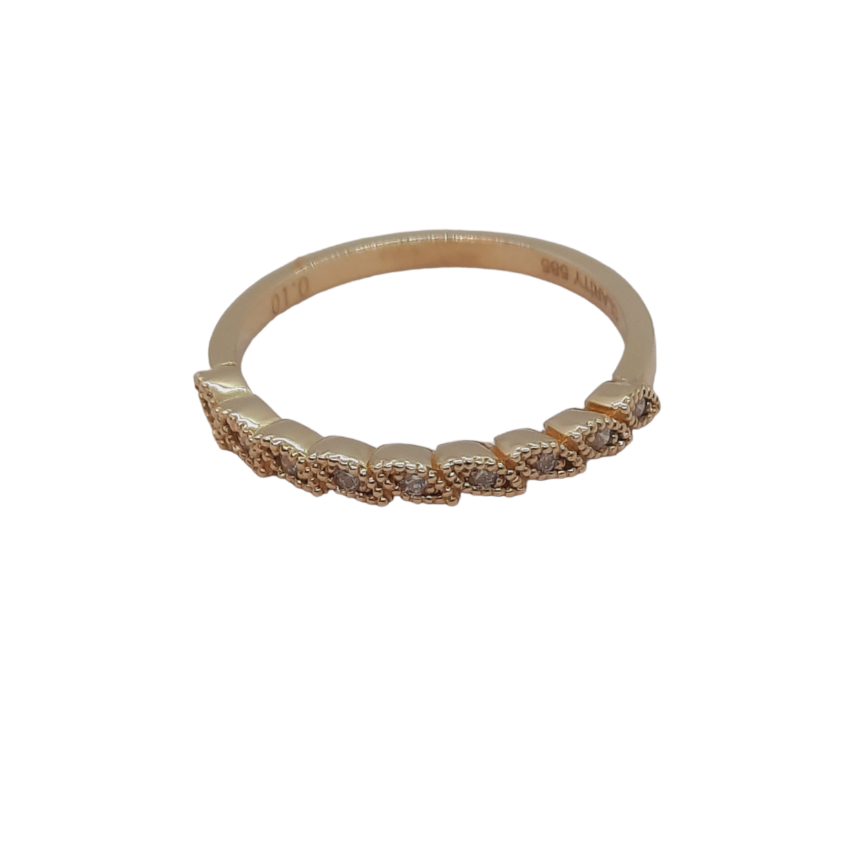 Deze elegante diamant ring, modelnummer BREA-0003032, van 14 karaat goud is versierd met een 0,10 karaat F kleur SI1 zuiverheid diamant. Perfect als stijlvolle aanvulling op elke outfit, zowel casual als formeel. Voor een verfijnde uitstraling, draag hem aan de ringvinger. Ideaal voor speciale gelegenheden of als een dagelijks luxe accessoire.