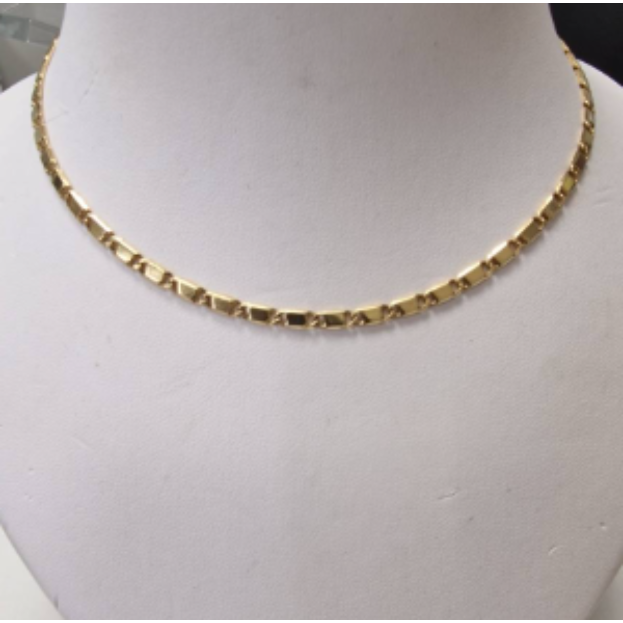 18k geelgouden fantasie collier 42 cm