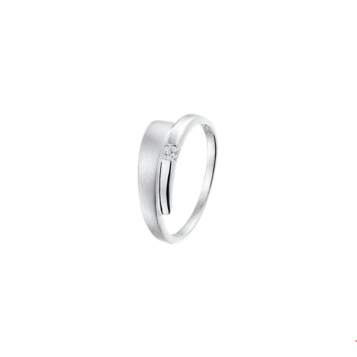 zilveren ring zirconia maat 18.5