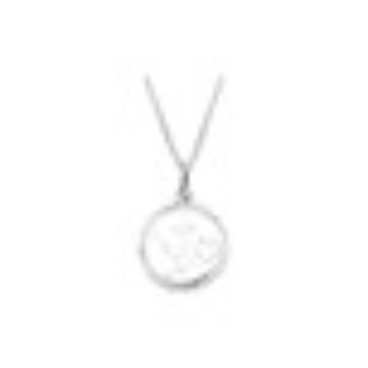 Zilveren hanger hoop, geloof en liefde inclusief ketting 41-45 cm