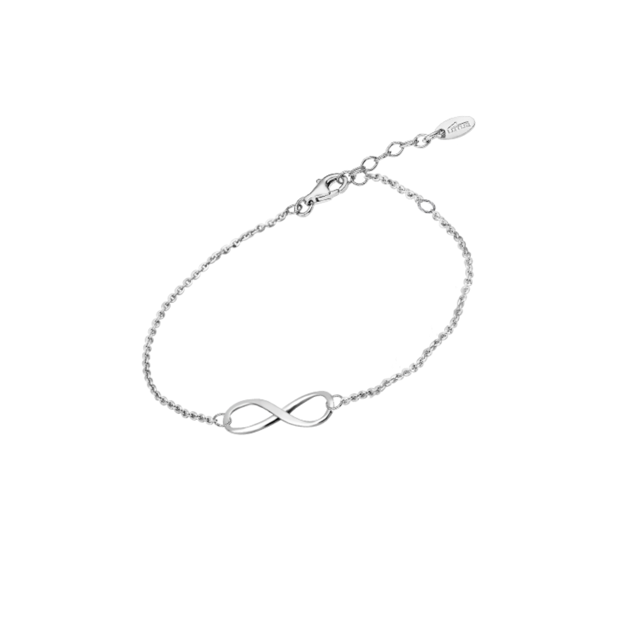 Zilveren lotus armband infinity