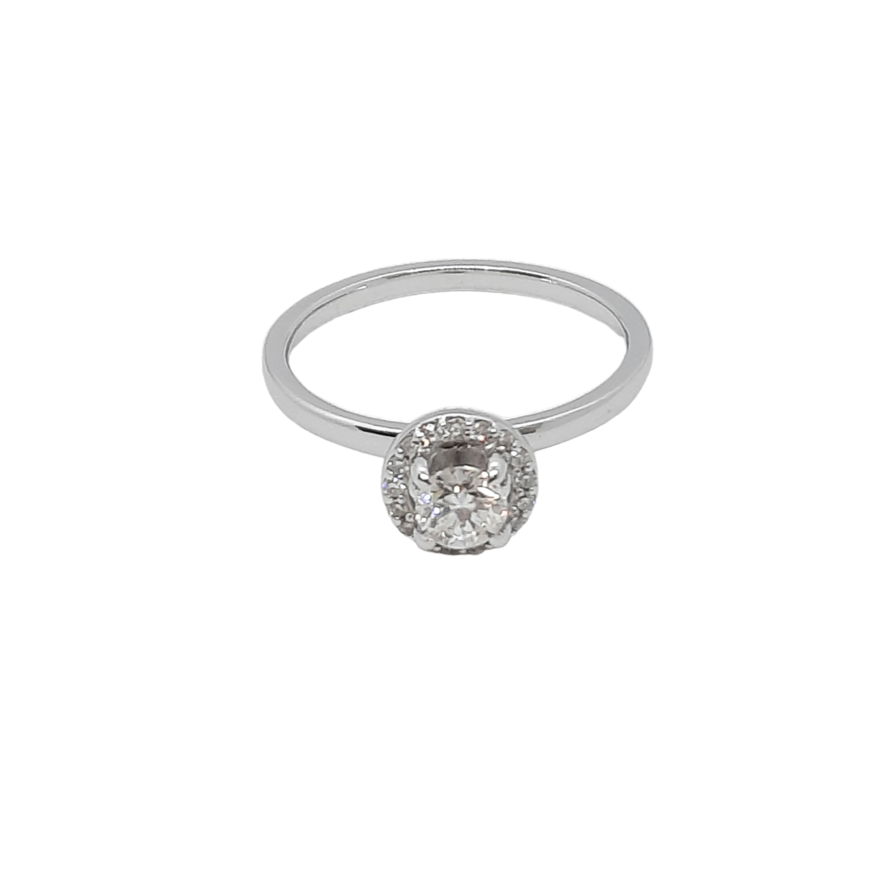 De Diamanten Verlovingsring, modelnummer BREA-0003035, is een luxueus juweel van een niet-gespecificeerd merk. Deze ring is gemaakt van 14-karaats witgoud en heeft een glanzende afwerking. De ring is gezet met een F-kleur SI1 zuiverheid diamant. Het beste te dragen op speciale gelegenheden of als verlovingsring. Ringmaat: 54.