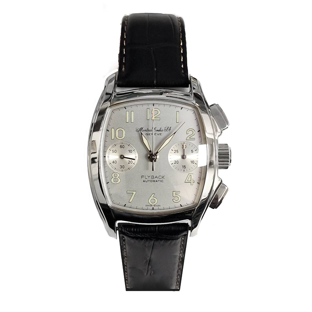 Emka automaat ETA 2894-2 chrono Zeer bijzonder model met lichtgevende wijzers