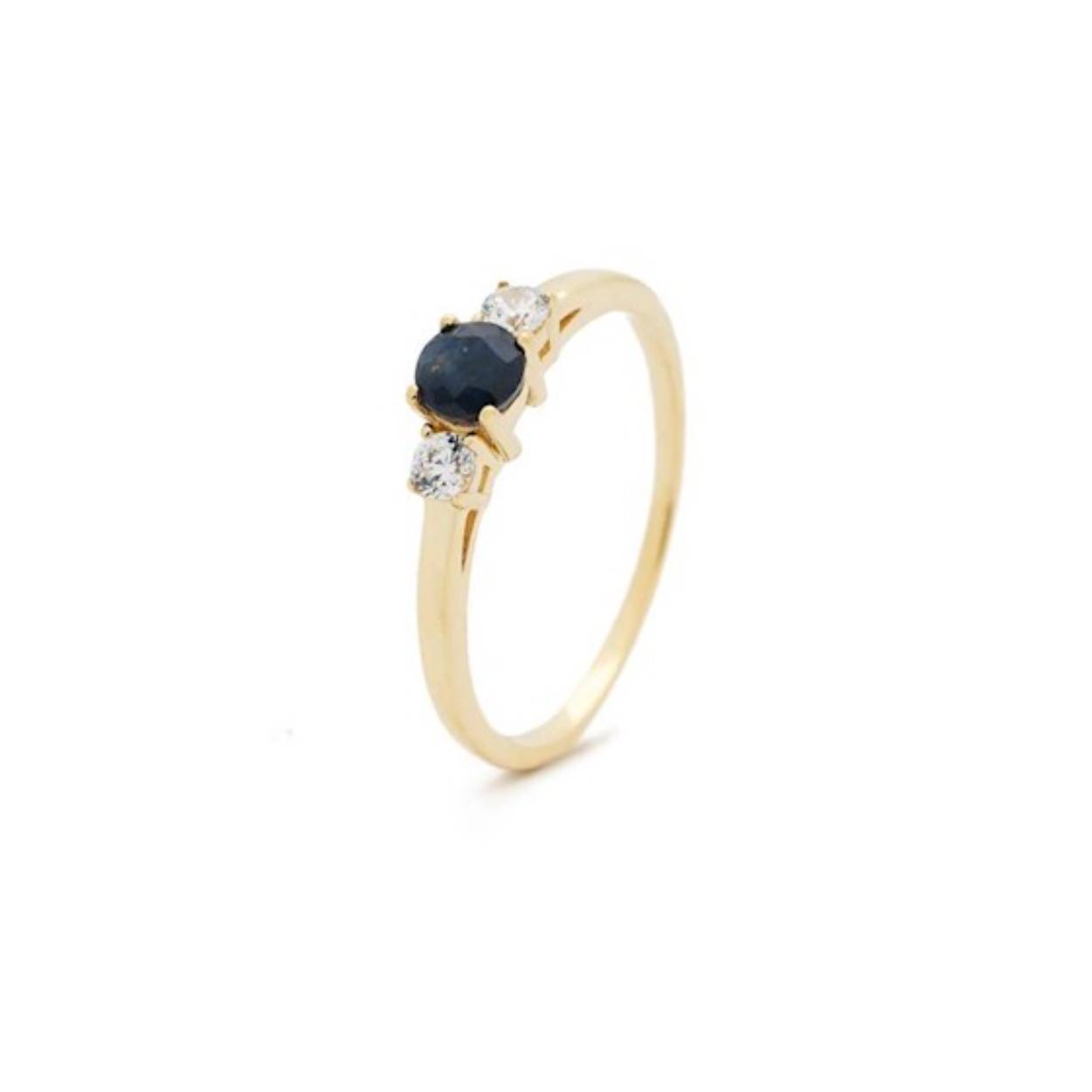 Gouden Ring met Saffier