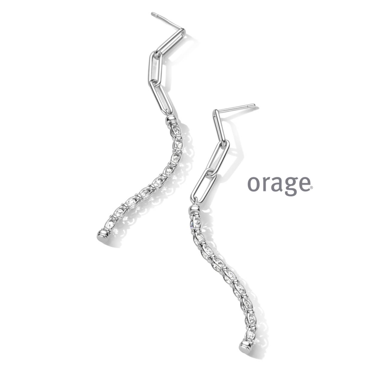 Zilveren oorhangers van Orage