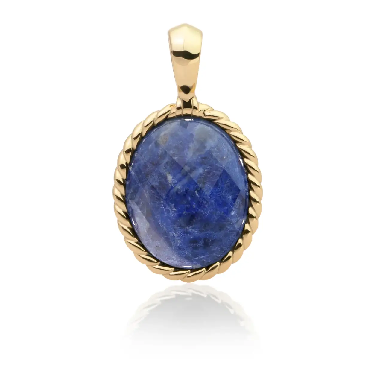 SODALITE TWIST AMULET