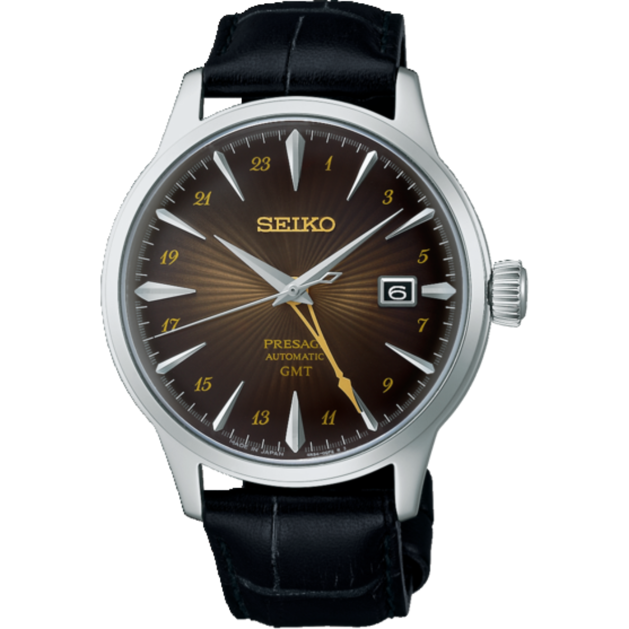 Het 4R34 Seiko kaliber met datumweergave en een 24-uurswijzer is een mechanisch kaliber. Het horloge laadt zich tijdens het dragen automatisch op door het omzetten van de arm- en polsbewegingen van de drager in energie. Beweging van het horloge zorgt ervoor dat de hoofdveer van het horloge wordt opgewonden. Deze veer is de energiebron. Handopwinding van het uurwerk is ook mogelijk. Wanneer het horloge volledig is opgeladen heeft het horloge een gangreserve van ongeveer 41 uur. Het tikgetal van deze automaat is 21.600 per uur en het horloge heeft 24 jewels.