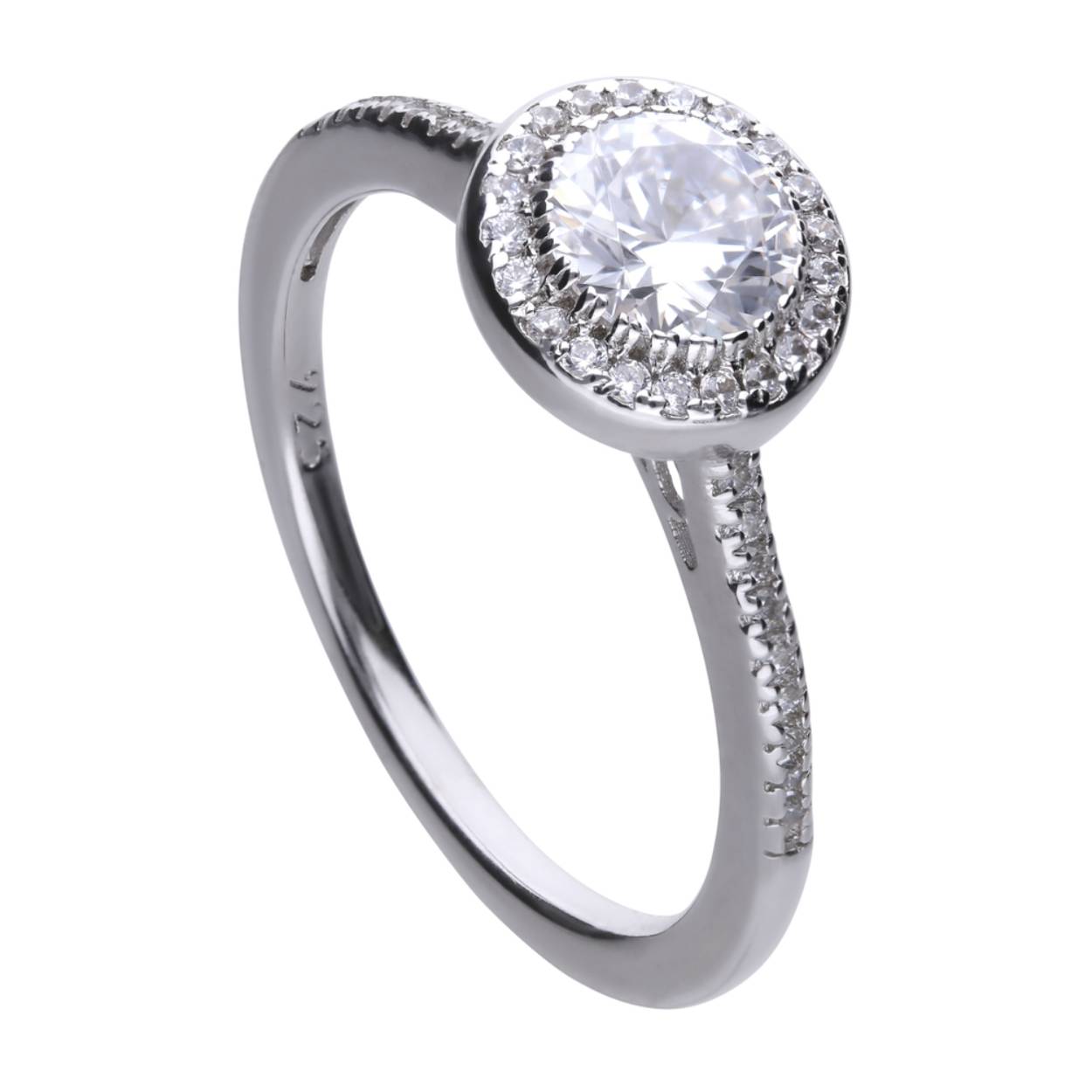 Diamonfire zilveren Ring entourage mt18,5