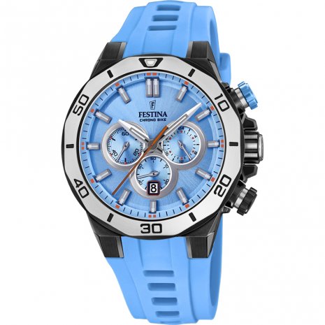 Dit Festina horloge heeft een roestvrijstalen kast met een diameter van 44mm en is voorzien van een rubberen band. In de kast bevindt zich een kwaliteitsuurwerk en is afgewerkt met mineraalglas.

Het horloge is 10ATM. Dit betekent dat het horloge geschikt is voor zwemmen. Verder wordt het horloge geleverd met 1 jaar wereldwijde garantie.