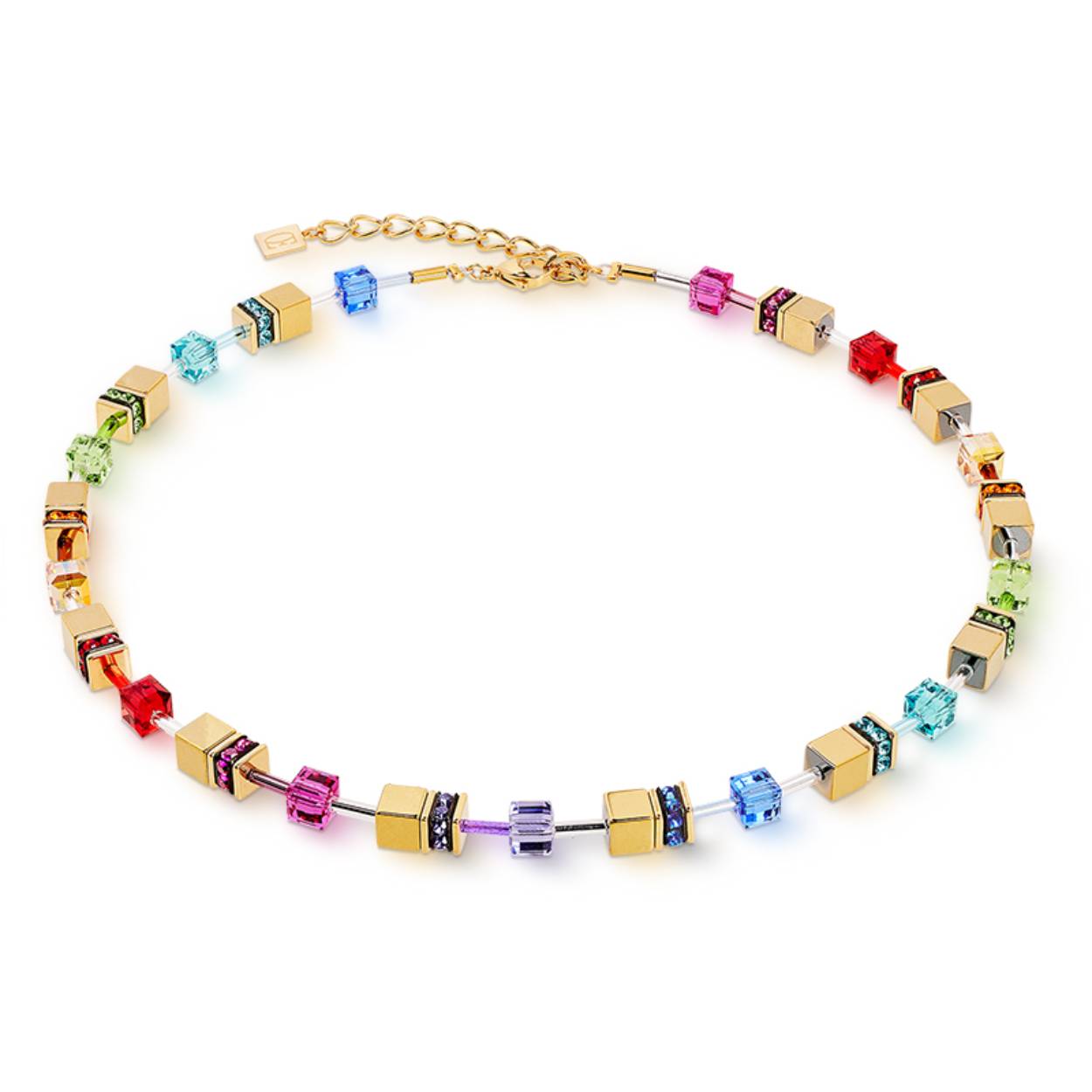 Coeur de Lion collier Multicolour Rainbow-Gold