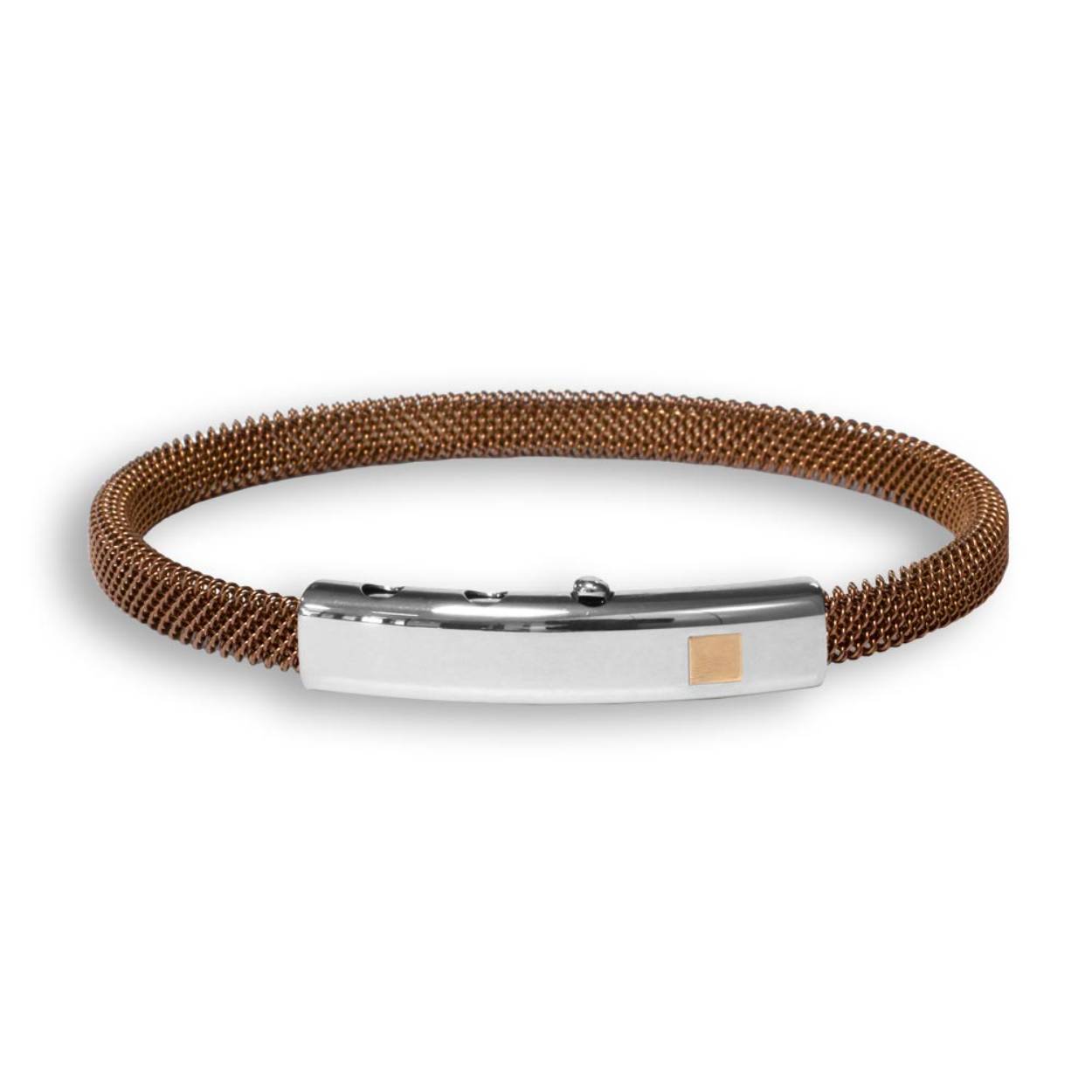 Borsari Gioielli armband edelstaal +18 krt / pvd gecoat
lengte 19 cm + 2 verstelbare punten tot 21 cm
