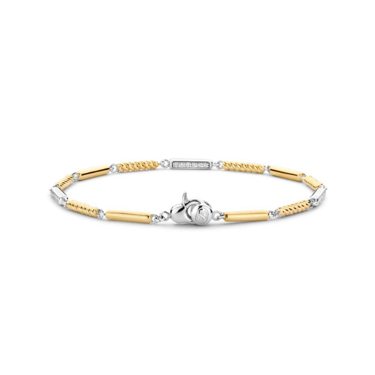 Materiaal: Zilver verguld
Steensoort: Zirkonia
Categorie: Bedelarmbanden
Kleur: Zirkonia met geel verguld