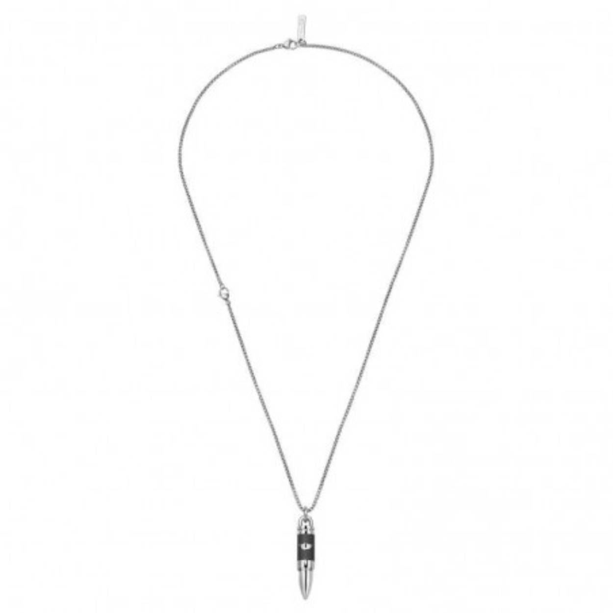 Stalen ketting met hanger kogelvorm