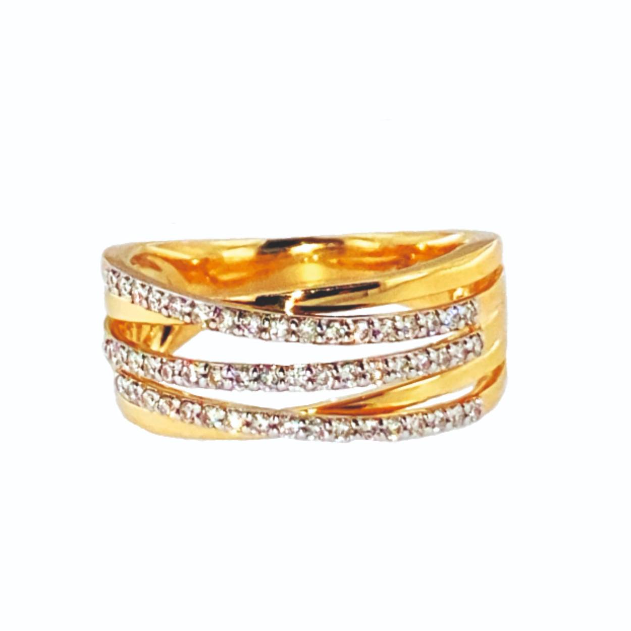 bicolor 18kt + 0.36ct briljant