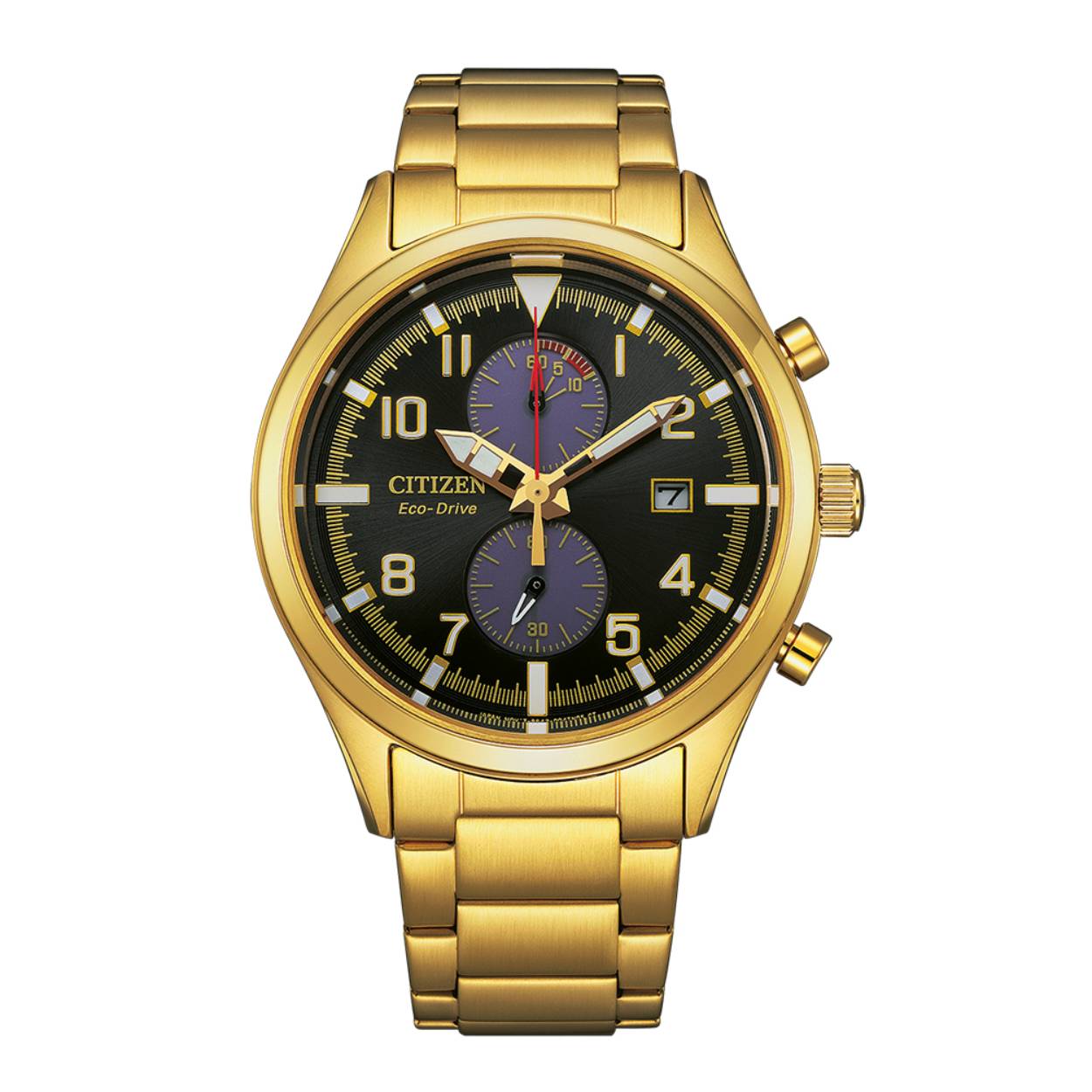 Citizen herenhorloge eco-drive chrono 10 bar 