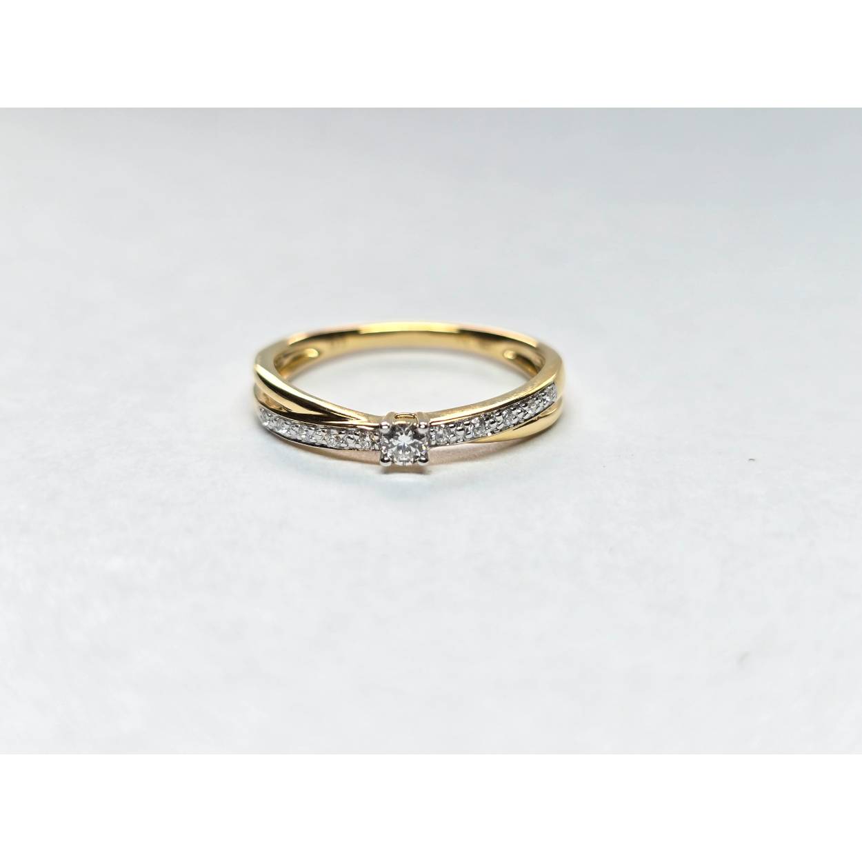 Ring goud 18kt met diamanten