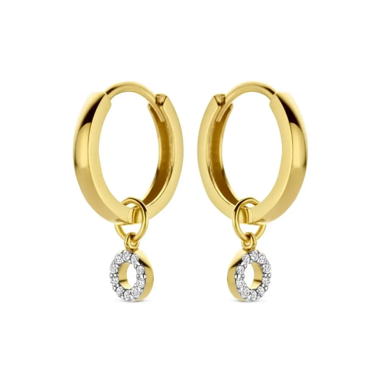 SWING JEWELS EARRING 14K YELLOW GOLD WITH CHARMS