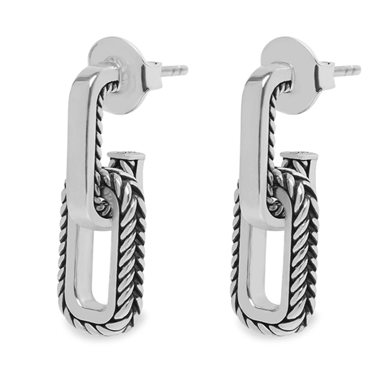 zilveren oorhangers