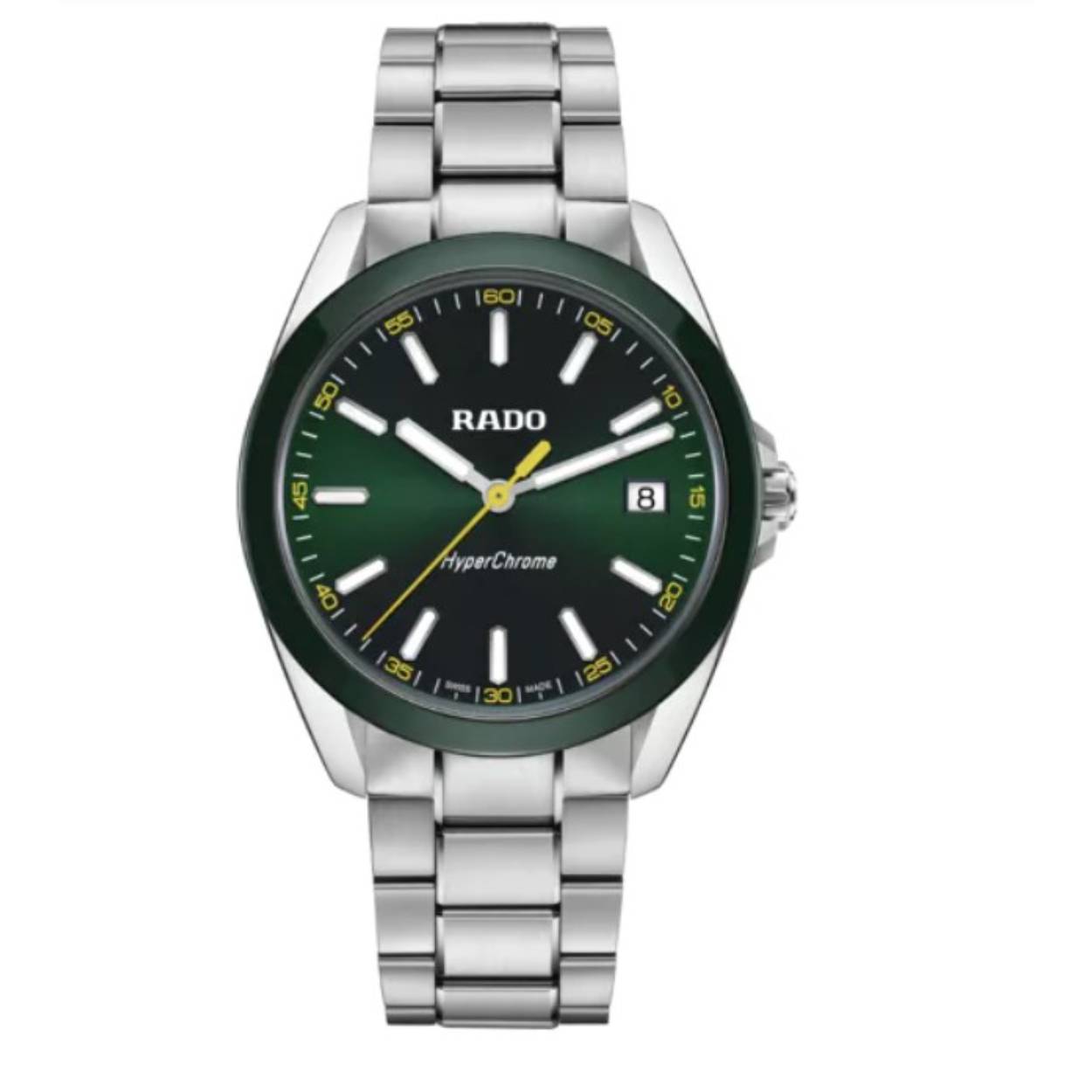 Dit RADO herenhorloge R32280313 bestaat uit een stalen kast en band. Het is analoog afleesbaar en heeft een kwartsgangwerk waarbij een internationale garantie van vijf jaar oplevert. Bovendien is dit Zwitsers horloge voorzien van Super-LumiNova, een krasbestendig saffierglas met antireflecterende coating langs beide zijden, een tachymeter en een waterdichtheid van 150 meter.