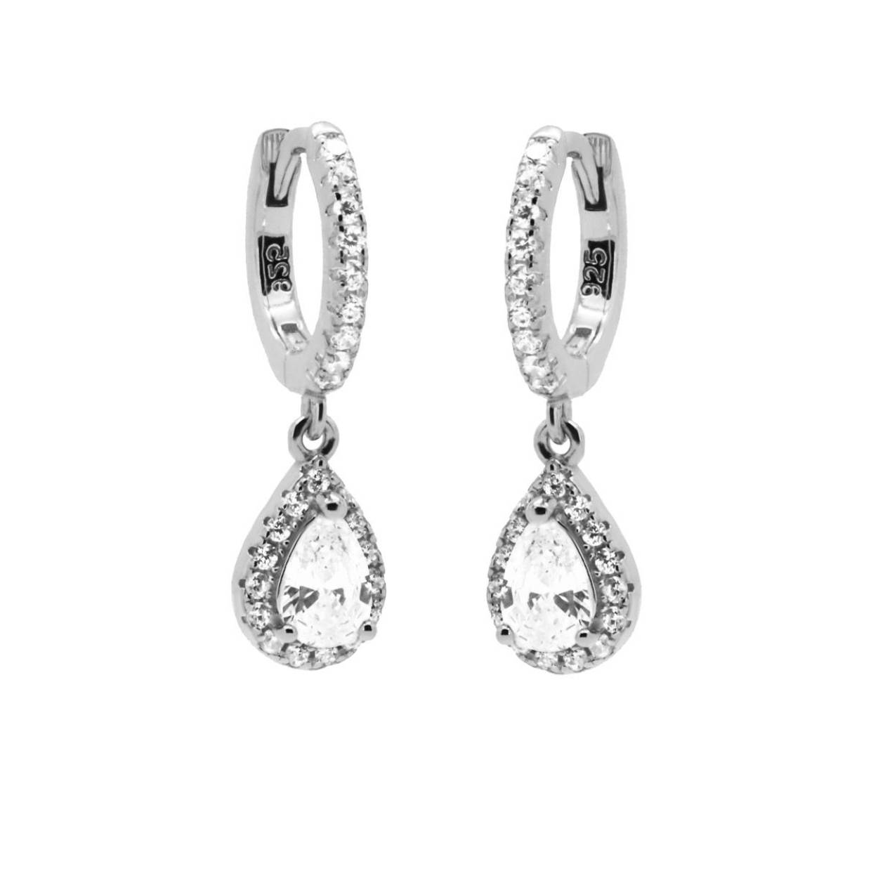 Karma hinged hoops zirkonia chloe zilver