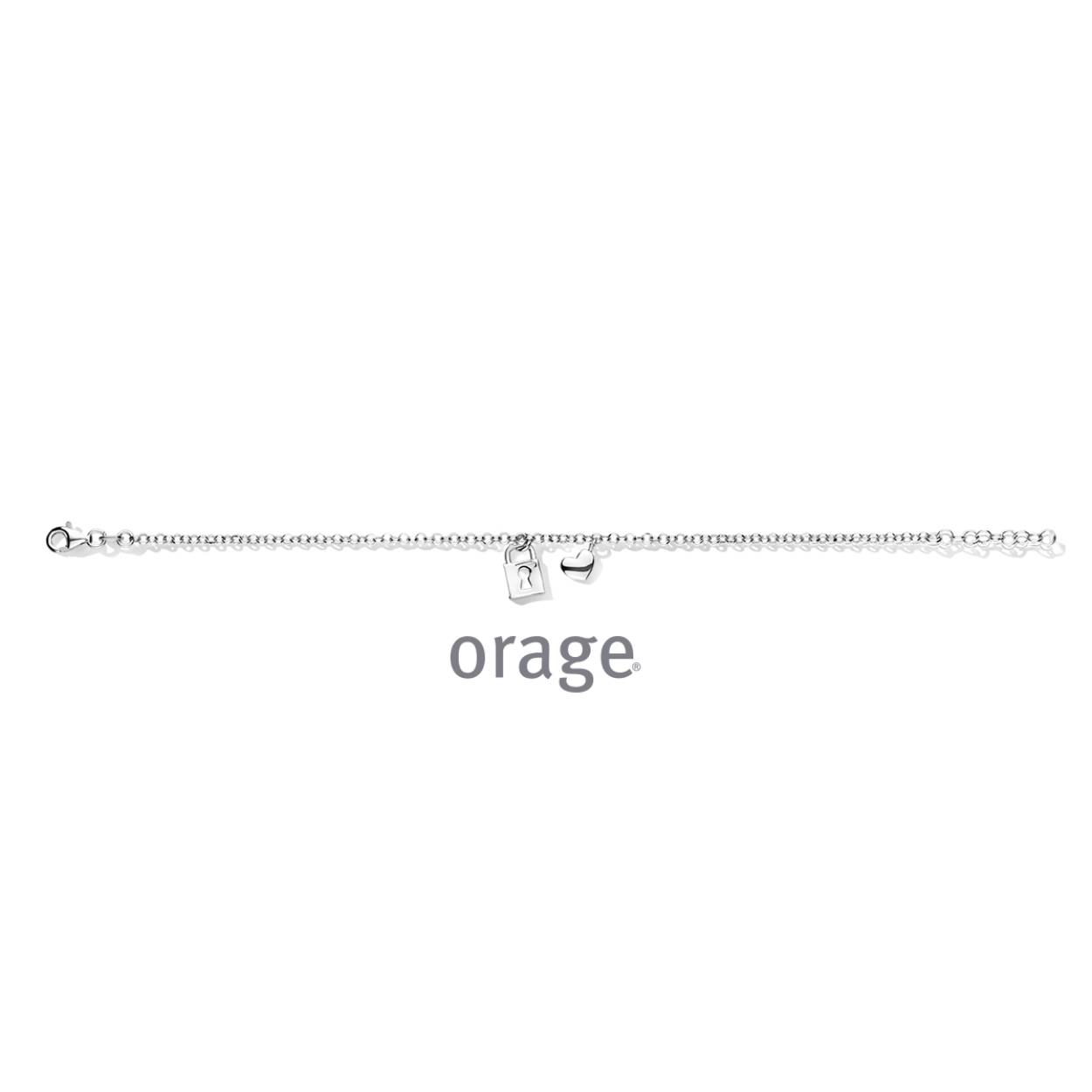 Zilveren armband (19 cm) met hangertje van Orage
Bijhorende ketting met hanger ook verkrijgbaar