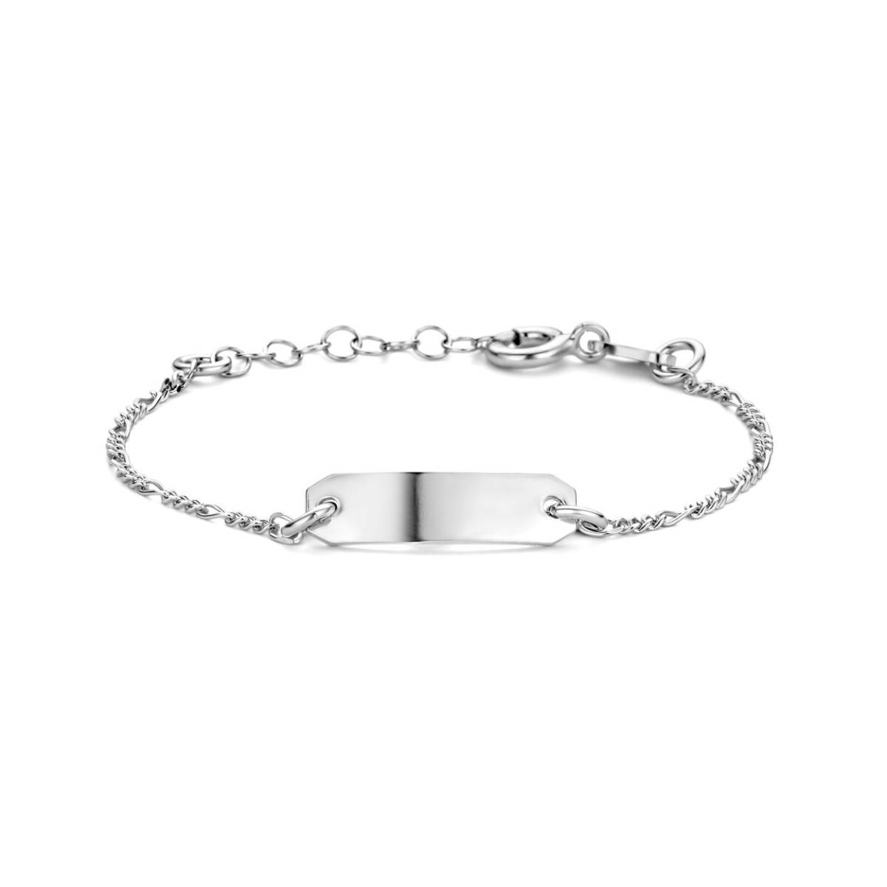Zilveren graveerarmband 

