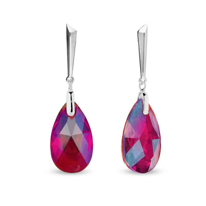 Spark LACRIMA Earrings Light Siam Shimmer Swarovski
