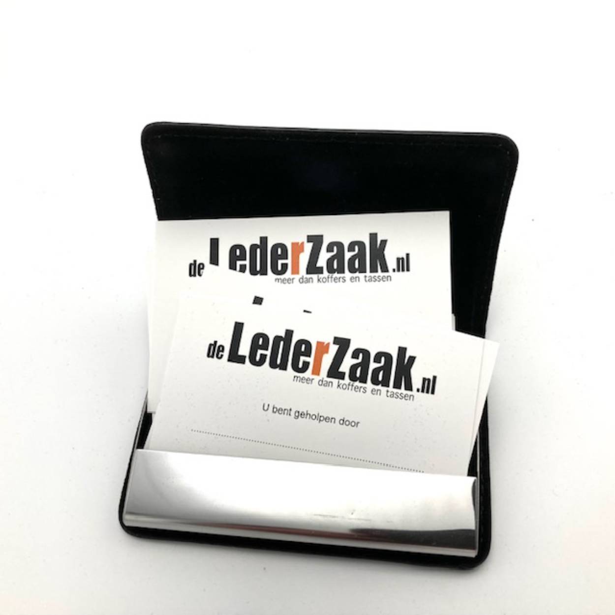 Visitekaart doosje zwart