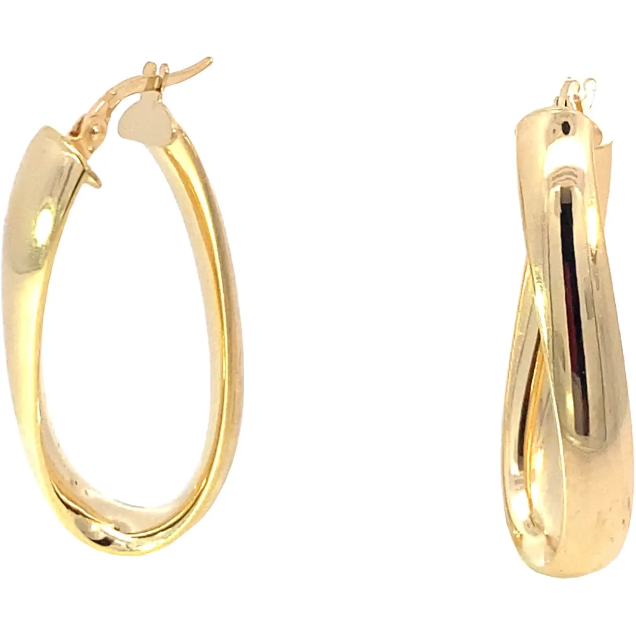 Prachtige 14karaat gouden oorsieraden met een slag van het merk Monzario.