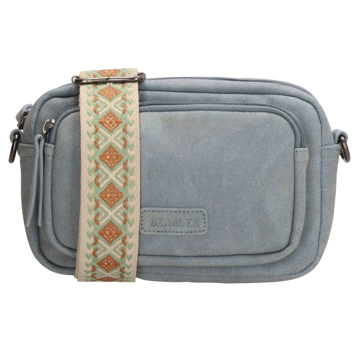 Wow, deze wil je toch hebben! Deze schoudertas is echt de perfecte basic. De tas komt uit de Malaga serie van Beagles. Door het strakke design past de tas overal bij. De te leuke schouderband maakt 'm helemaal af. De schoudertas is ook nog een heel handig, want op de voorzijde zit een telefoonvak. Ideaal dus om te gebruiken. Je shopt de tas in hele mooie, zachte kleuren. Wordt jij ook al helemaal vrolijk van deze mooie schoudertas? 

De eigenschappen van deze schoudertas zijn: 

Hoofdvak met ritssluiting
Telefoonvak en achtervak met ritssluiting
Verstelbare en afneembare schouderband