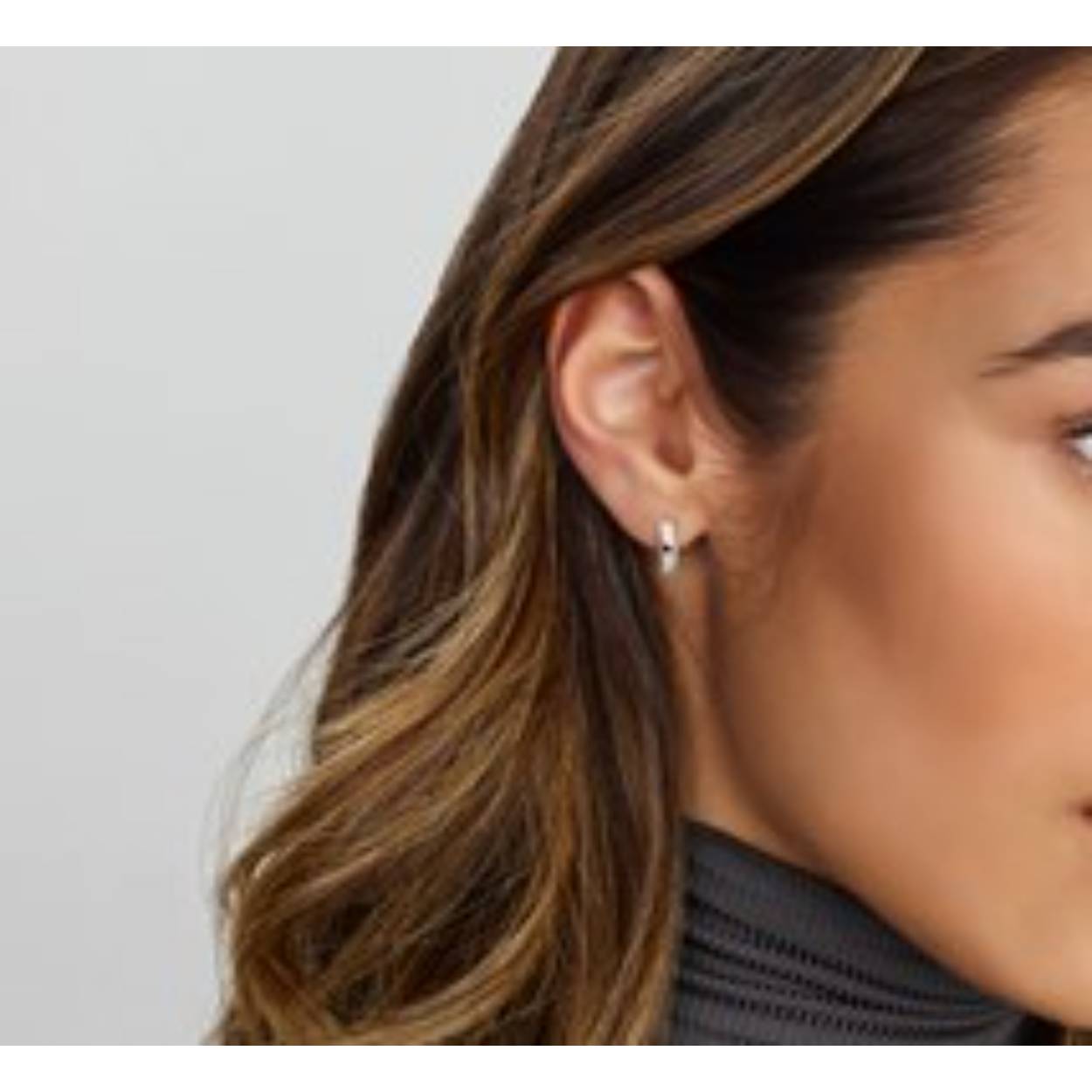 14k witgouden klapcreool