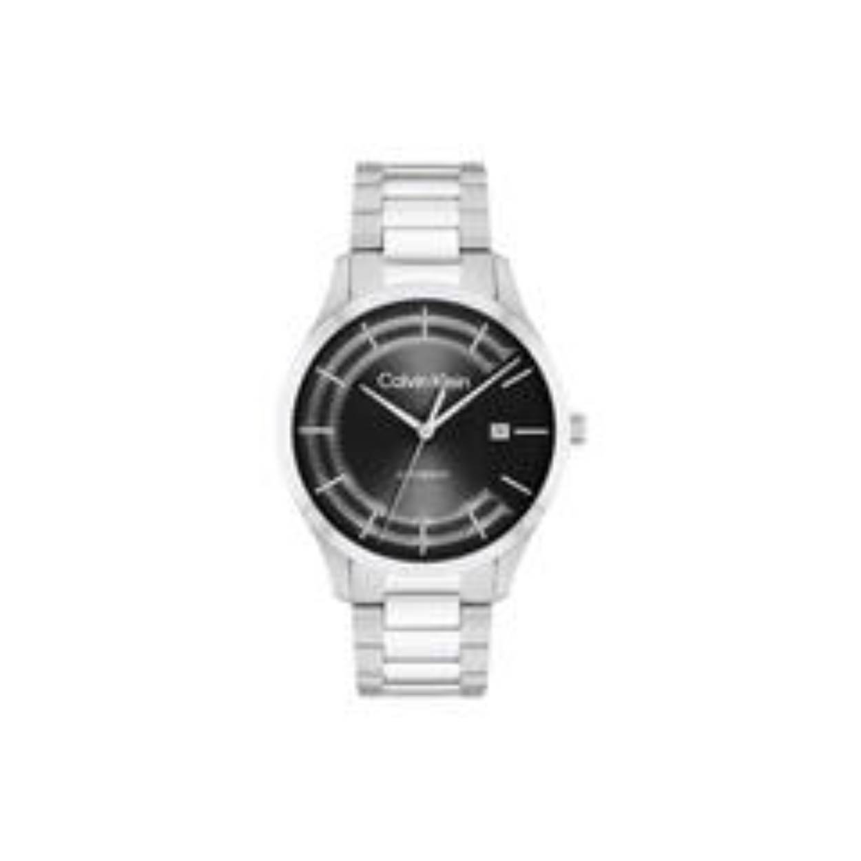 Calvin Klein CK25300021 Heren Staal Horloge 40mm Automaat
Dit Calvin Klein herenhorloge met nr CK25300021 is een klassiek ontwerp. De stijlvolle zilverkleurige ronde stalen kast heeft een gladde rand met een half geschuurde zwarte wijzerplaat met een uitgespaarde C, een datum en een automatisch uurwerk. Het loopt dus op de beweging van de pols. Door een glazen onderkant is het uurwerk zichtbaar. De fijne wijzers een streepjes tonen heel chique. Aan de kast zit een zilverkleurige stalen mat glanzende schakelband met vouwsluiting. Het herenhorloge heeft een mineraalglas, een doorsnee van 40mm en is 3ATM.

OVER CALVIN KLEIN
Calvin Klein is een wereldwijd lifestylemerk dat gewaagde, vooruitstrevende idealen en een verleidelijke, vaak minimalistische, esthetiek nastreeft. Calvin Klein werd groot in de jaren 70 door haar mode- en merkjeans collecties. In de jaren 80 lanceerde Calvin Klein haar spraakmakende ondergoed dat uitdrukkelijk van logo ’s voorzien was. Vanwege het grote succes is het merk ook succesvol uitgerold in Accessoires, Parfums, Home, Brillen, Golf, Horloges en Sieraden.
Sinds de oprichting in 1968 door Calvin Klein, heeft het merk haar reputatie opgebouwd als leider in de Amerikaanse mode, dankzij een cleane esthetiek en innovatieve ontwerpen. Calvin Klein wil haar publiek verleiden en inspireren door middel van provocerende beelden en opvallende ontwerpen die prikkelen. 

SPECIFICATIES:
- Mineraalglas
- Zilverkleurige stalen kast
- Zwarte sunray wijzerplaat 
- Zilverkleurige schakelband
- Ronde kastvorm, Ø 40mm
- 3ATM