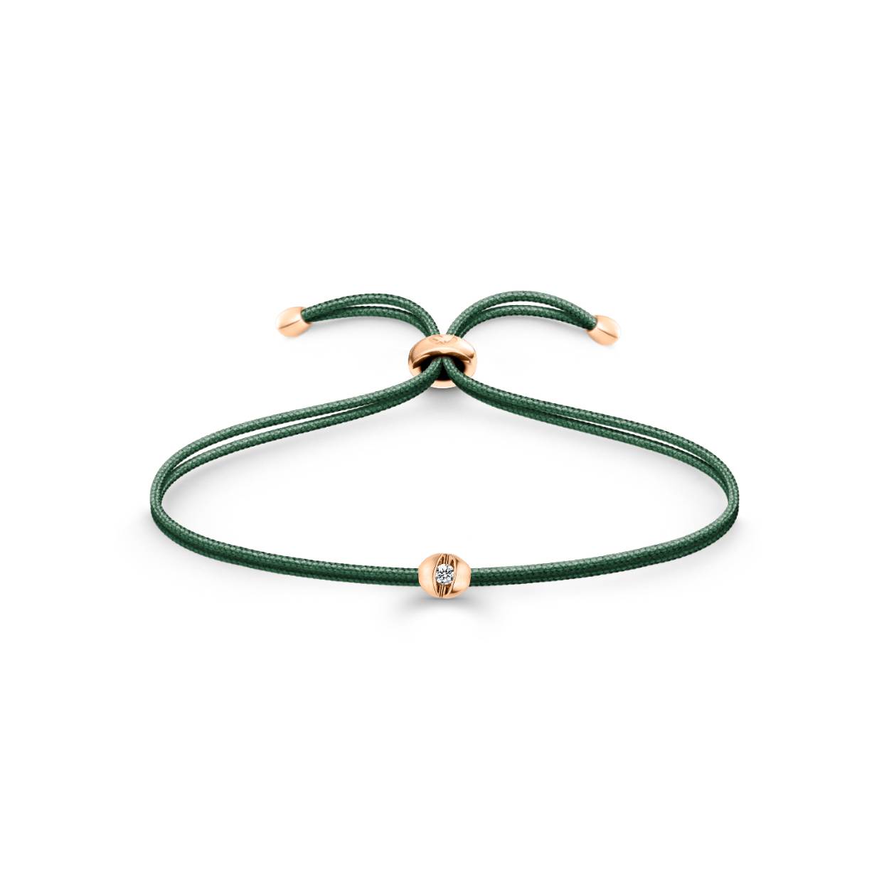 Emerald Green 
Roségouden Colortaire armband