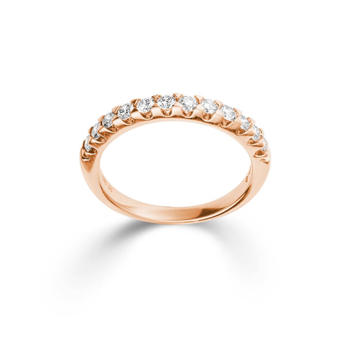 Alliancering rg briljant 0.50ct