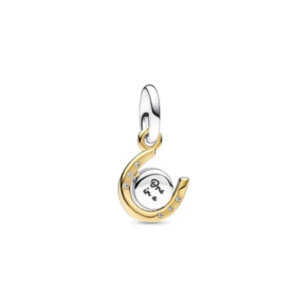 Pandora - Spinnable Horseshoe Sterling goldplated