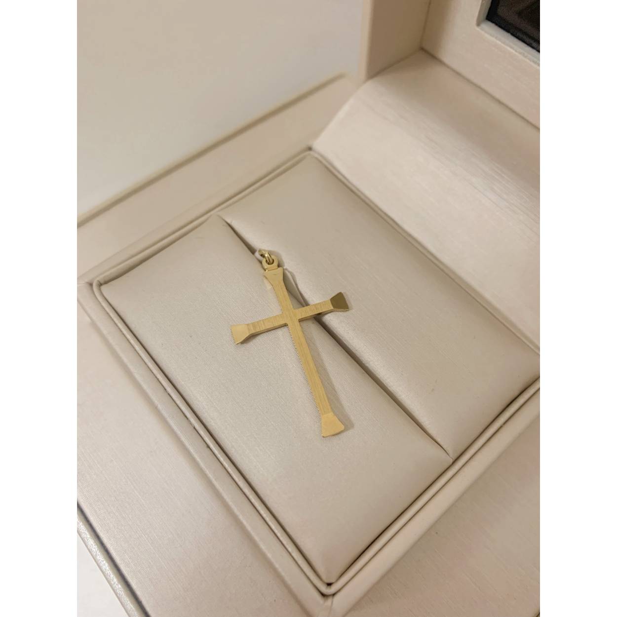 VINTAGE geelgouden hanger - kruis