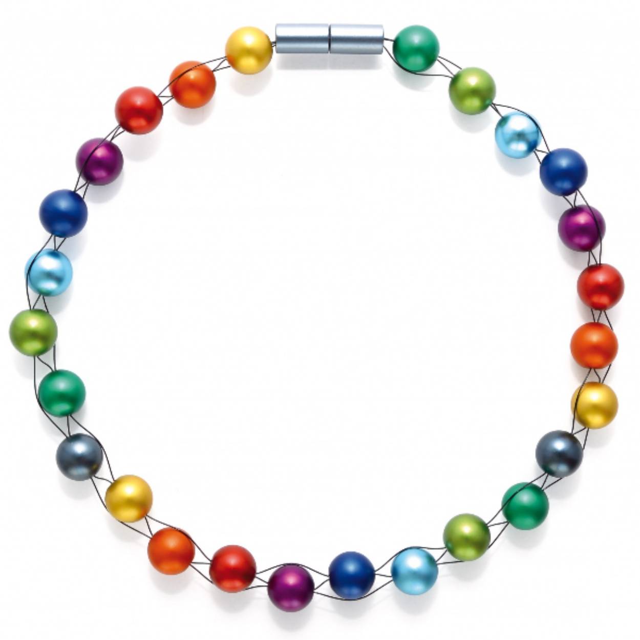 Veelkleurig collier , 45 cm