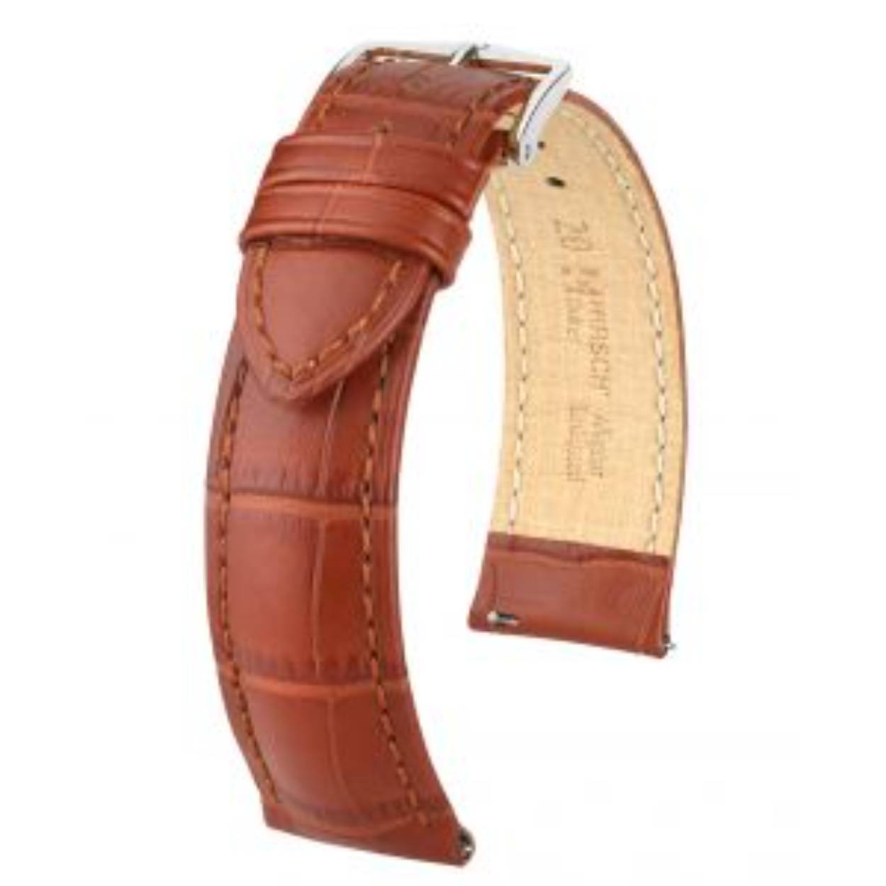 Onopvallend en toch buitengewoon: dat is DUKE, een lederen armband gemaakt van het fijnste Italiaanse kalfsleder. Dankzij de speciale afwerking met krokodillennerf heeft hij een unieke visuele impact. Andere bijzondere kenmerken zijn de halfmatte afwerking, de fijne ton sur ton doorgestikte naad en de opvallende reliëflijn op de armband en de bevestigingsringen.

De harmonieuze bekroning en het HIRSCH Softglove voeringleder zijn een garantie voor een uitstekend draagcomfort. Natuurlijk voegt de mooi gevormde gesp, gemaakt in de HIRSCH traditie, een speciale harmonieuze touch toe aan het totale effect. Kies uit een groot kleurenpalet de armband die bij uw stijl past.