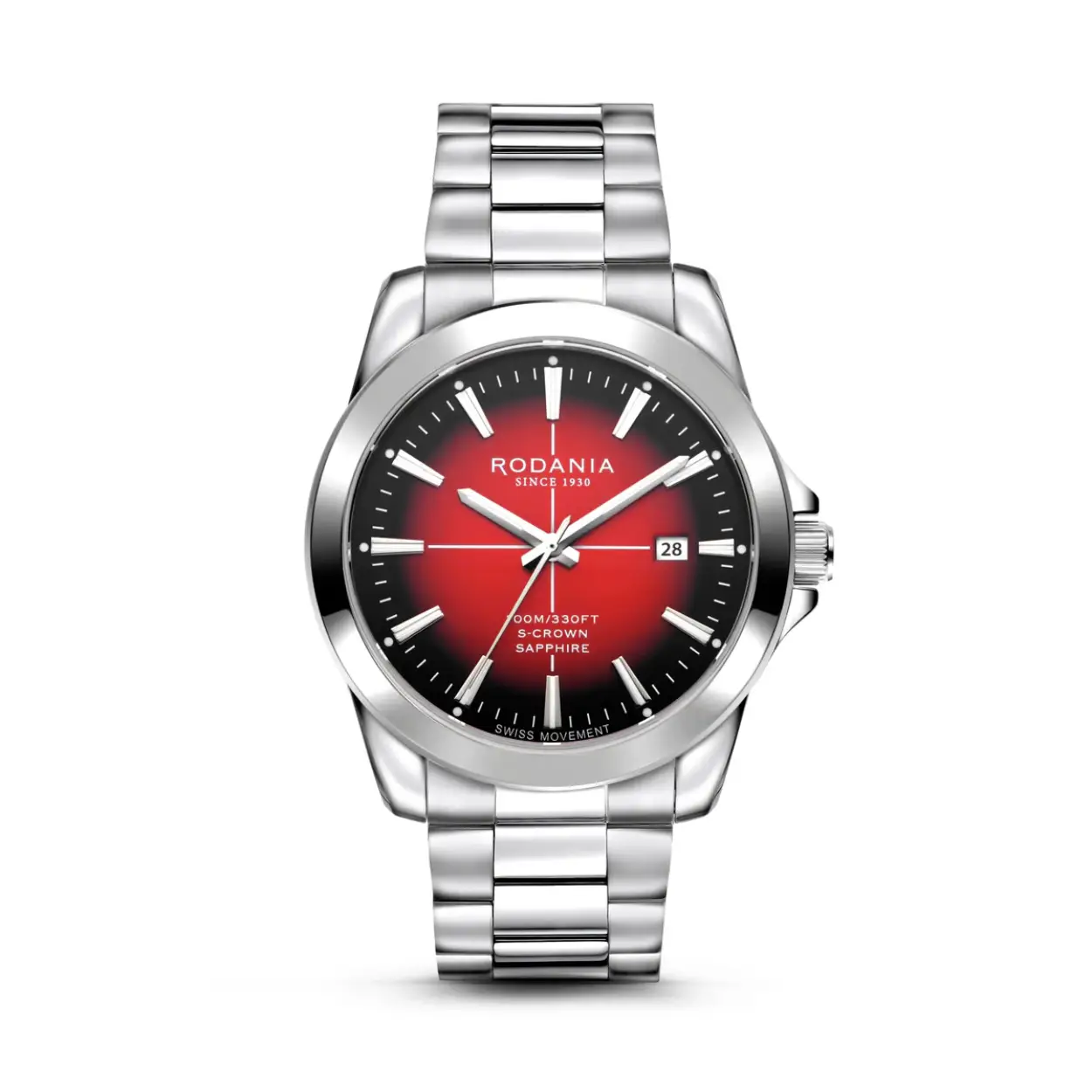 Heren horloge Rodania met metaal band 