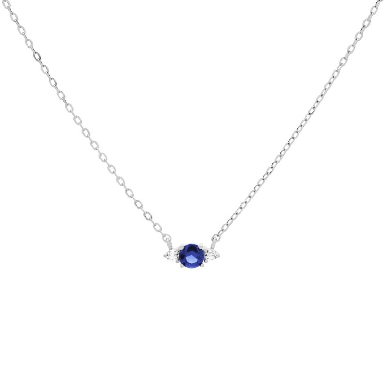 Necklace The Sapphire Statement Silver
