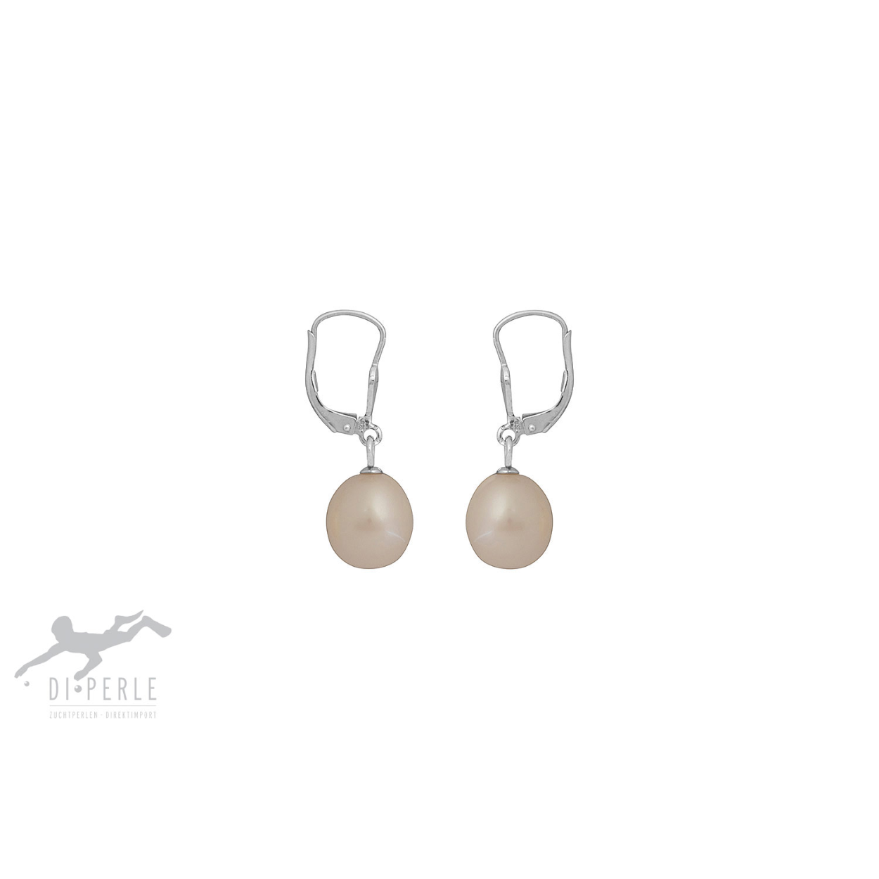 
Parel kleur:	wit
Soorten parels:	Zoetwater gekweekte parels
Legering:	925 gerhodineerd
Kraal maat:	9x10