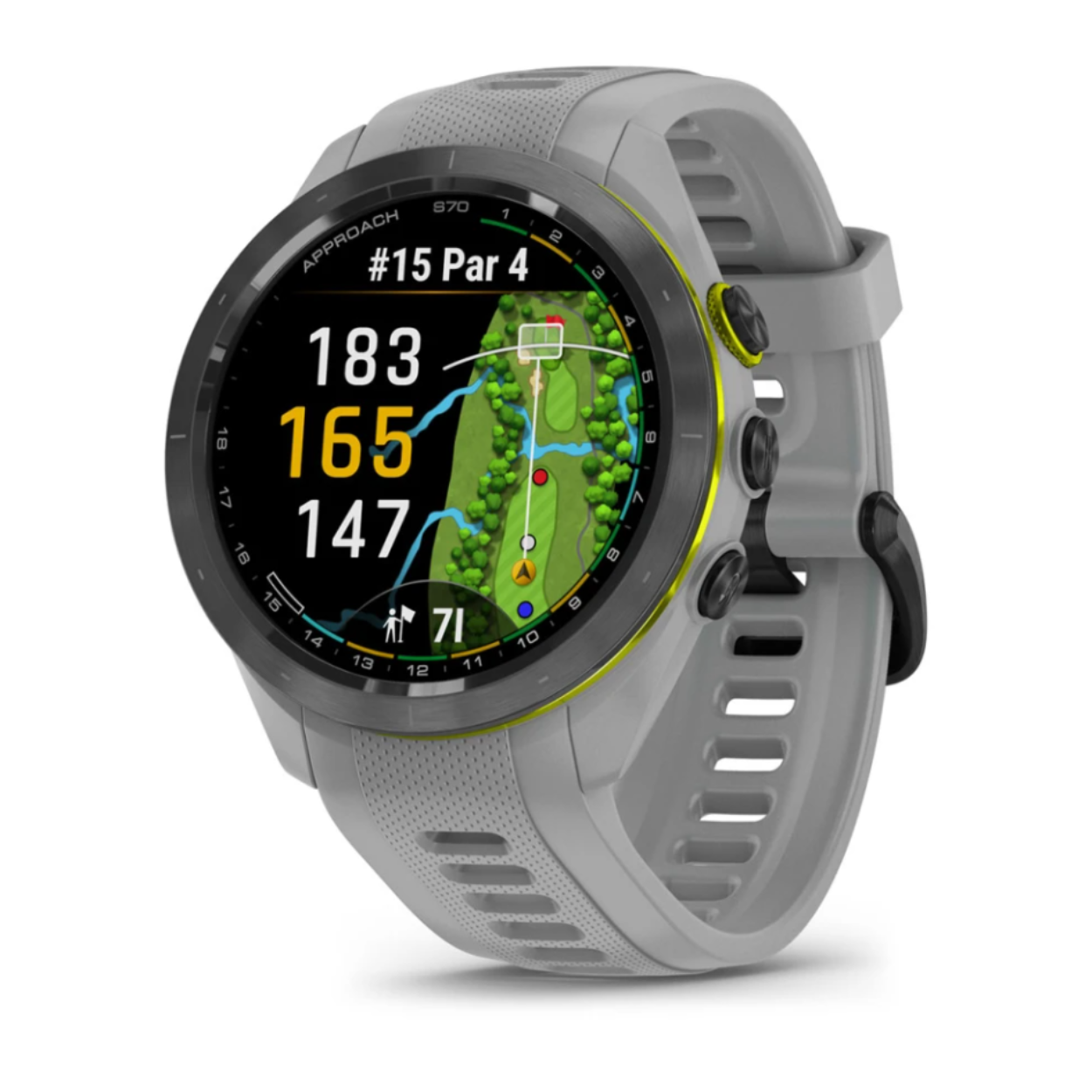Black Ceramic Bezel with Powder Gray Silicone Band