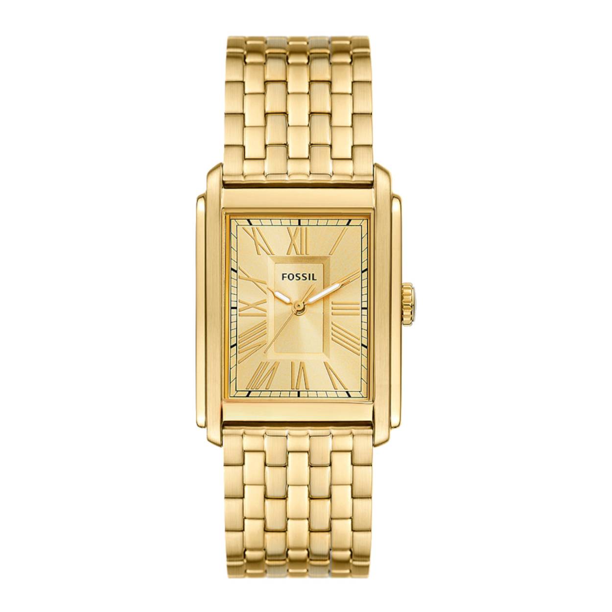 Fossil horloge goud kleurig