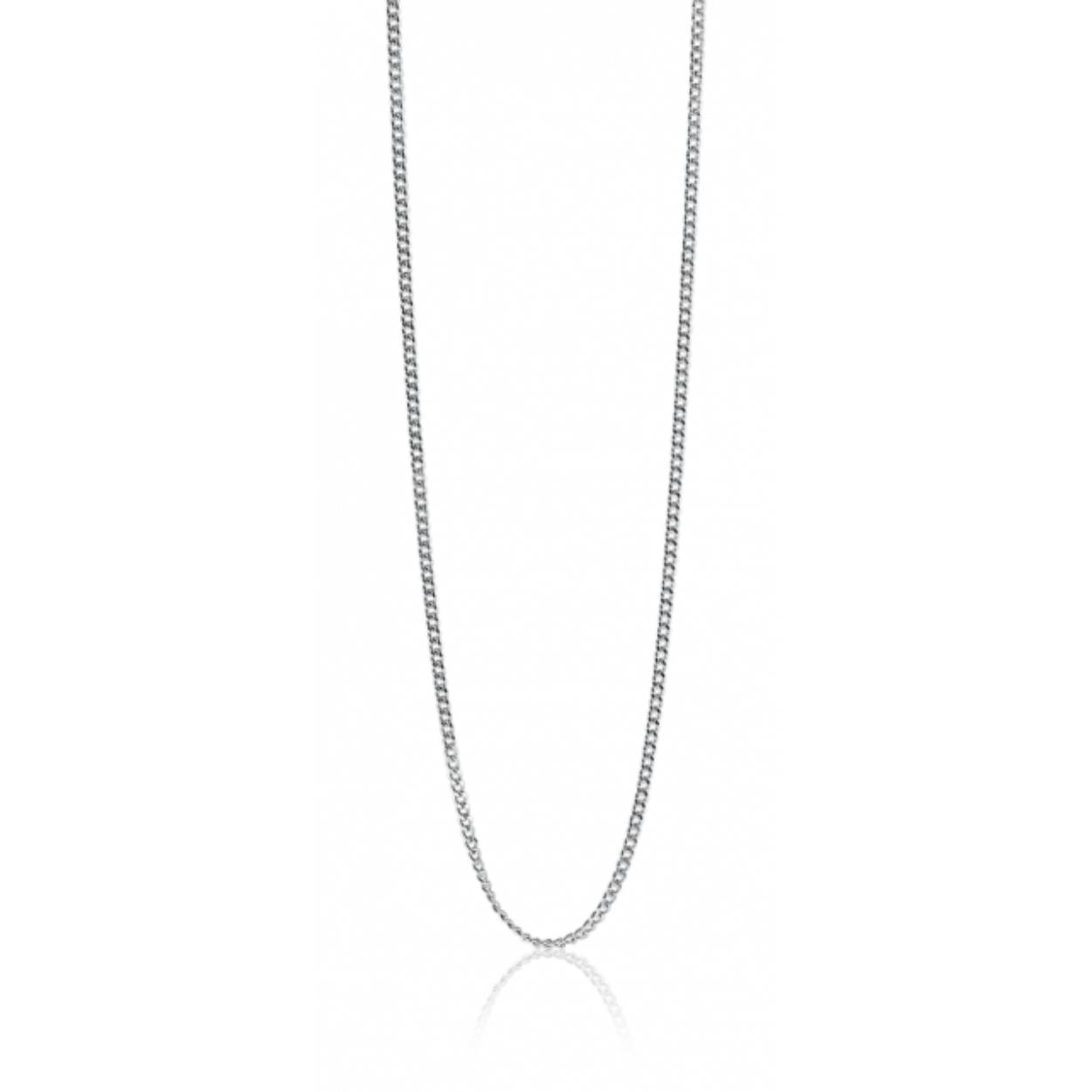 42cm ZINZI zilveren gourmet ketting ZILC-G42